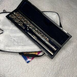 Silver Flute with Case